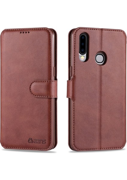 Galaxy A20S Için Deri Telefon Kılıfı (Yurt Dışından)