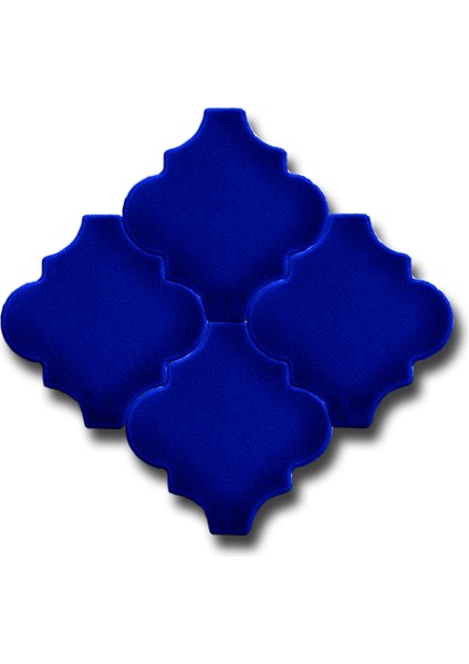 SS03-01 Ottoman Düz Kobalt Karo 1 Adet
