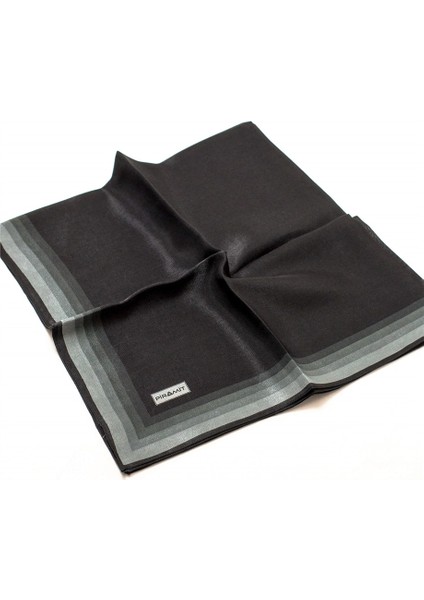 Siyah Gri Abiye Pırıltı Eşarp PRT1021-17