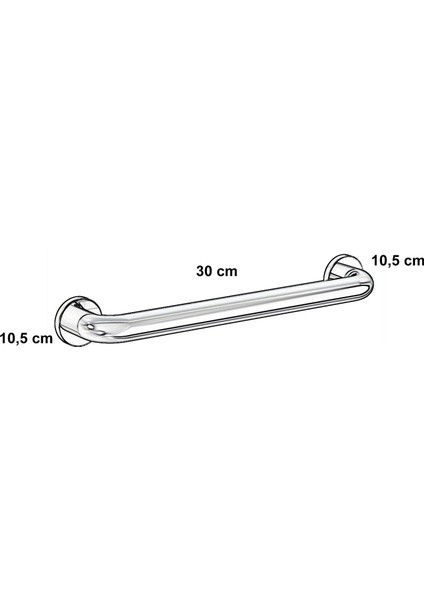 32 Q 30 cm Tutunma Barı
