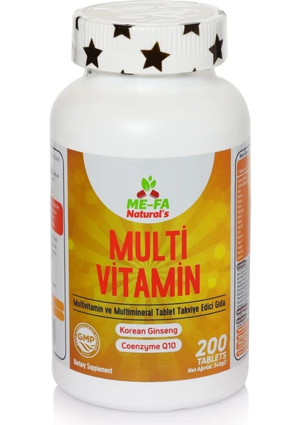 Mefa Naturals Multivitamin 200 Tablet