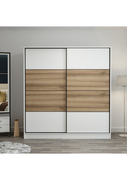 Kale 2 Kapaklı Sürgülü Dolap 180 cm - Beyaz/dore 210 cm fiyatları