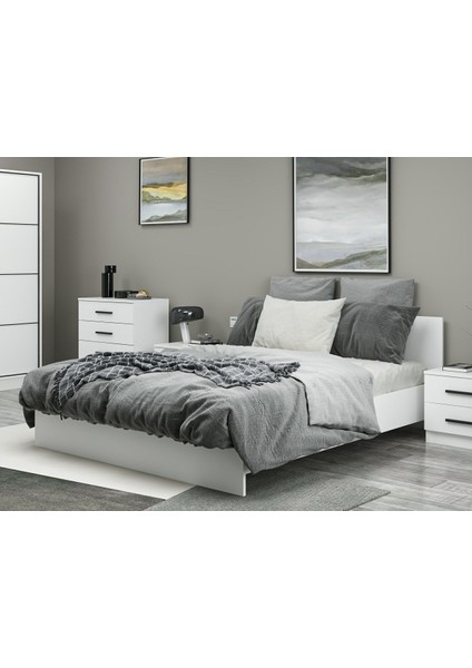 Kale Yatak Odası Set 113 Beyaz 210 cm
