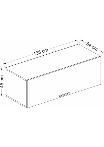 Kale Yüklük 135 cm - Antrasit/dore