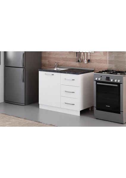 105 cm Mutfak Dolabı Beyaz 105-B1-ALT Modül modelleri