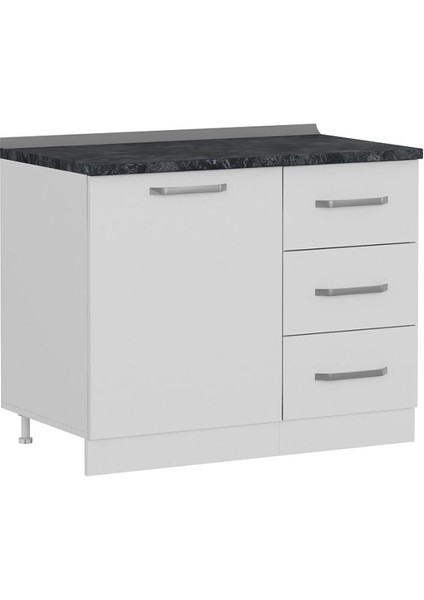 105 cm Mutfak Dolabı Beyaz 105-B1-ALT Modül fırsatları