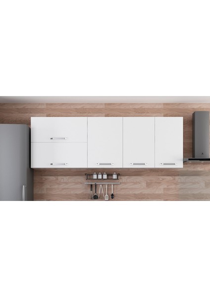 215 cm Mutfak Dolabı Beyaz 215-B1-ÜST Modül