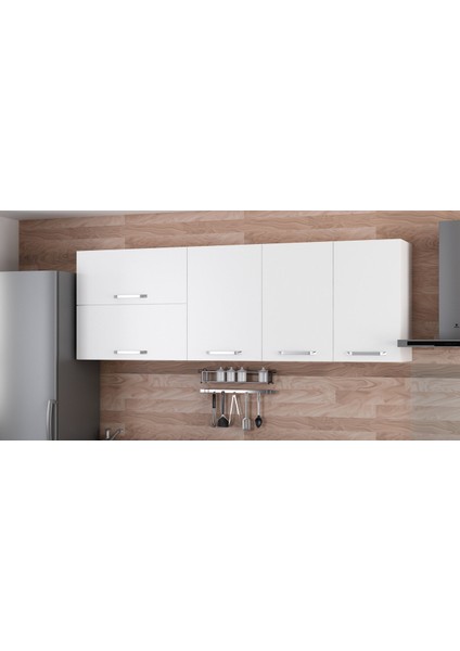 215 cm Mutfak Dolabı Beyaz 215-B1-ÜST Modül