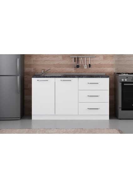150 cm Mutfak Dolabı Beyaz 150-B1-ALT Modül