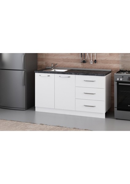 150 cm Mutfak Dolabı Beyaz 150-B1-ALT Modül fiyatları