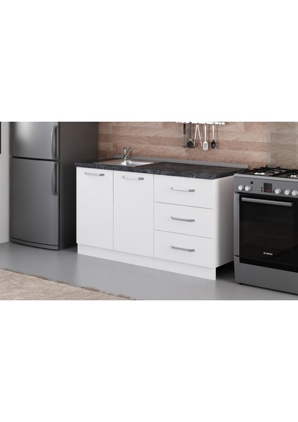 150 cm Mutfak Dolabı Beyaz 150-B1-ALT Modül modelleri