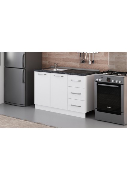 130 cm Mutfak Dolabı Beyaz 130-B2-ALT Modül modelleri