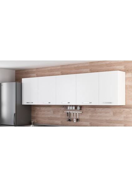 285 cm Mutfak Dolabı Beyaz 285-B2-ÜST Modül