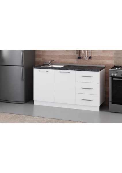 150 cm Mutfak Dolabı Beyaz 150-B2-ALT Modül fiyatları