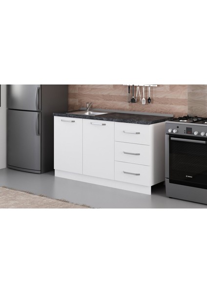 150 cm Mutfak Dolabı Beyaz 150-B2-ALT Modül modelleri
