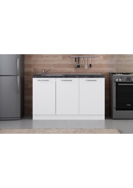 140 cm Mutfak Dolabı Beyaz 140-B2-ALT Modül