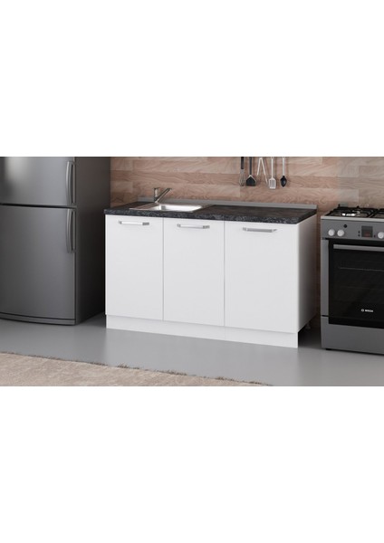 140 cm Mutfak Dolabı Beyaz 140-B2-ALT Modül