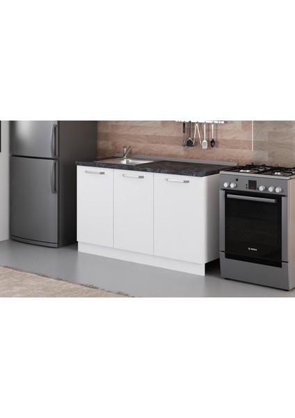 140 cm Mutfak Dolabı Beyaz 140-B2-ALT Modül