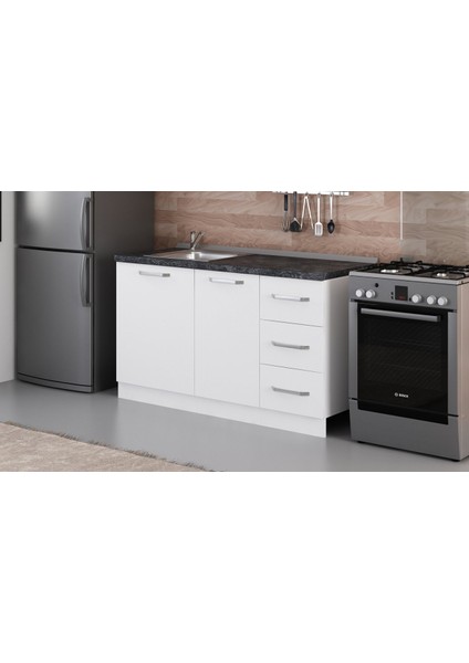 145 cm Mutfak Dolabı Beyaz 145-B1-ALT Modül modelleri