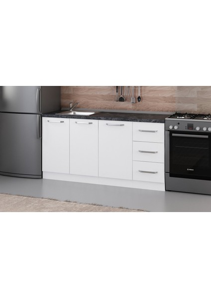 165 cm Mutfak Dolabı Beyaz 165-B1-ALT Modül fiyatları