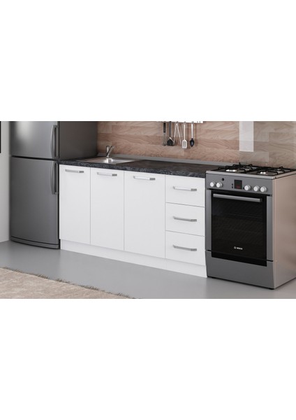 165 cm Mutfak Dolabı Beyaz 165-B1-ALT Modül modelleri