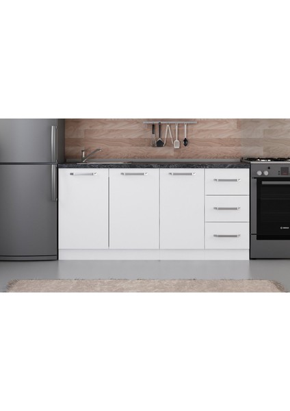 170 cm Mutfak Dolabı Beyaz 170-B1-ALT Modül