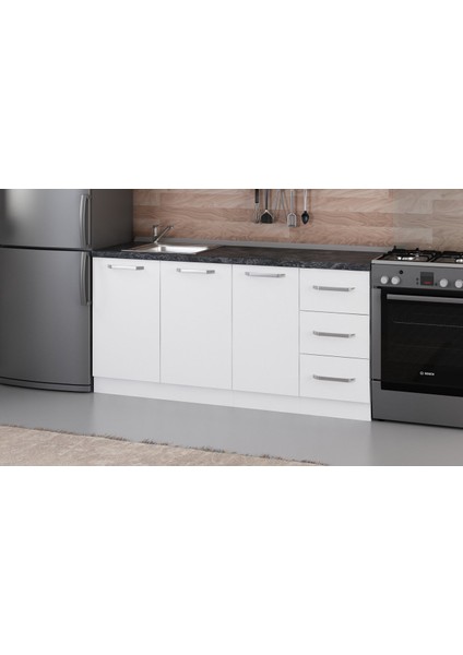 170 cm Mutfak Dolabı Beyaz 170-B1-ALT Modül