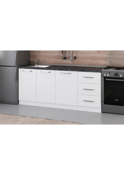 190 cm Mutfak Dolabı Beyaz 190-B1-ALT Modül