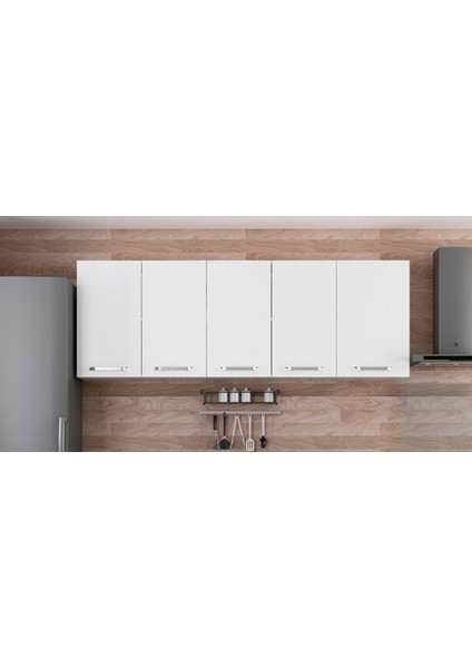 205 cm Mutfak Dolabı Beyaz 205-B1-ÜST Modül