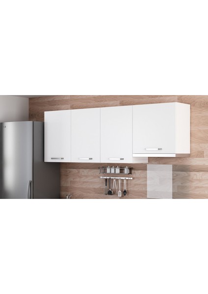 210 cm Mutfak Dolabı Beyaz 210-B7-ÜST Modül