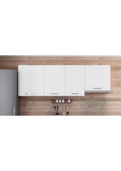 215 cm Mutfak Dolabı Beyaz 215-B4-ÜST Modül