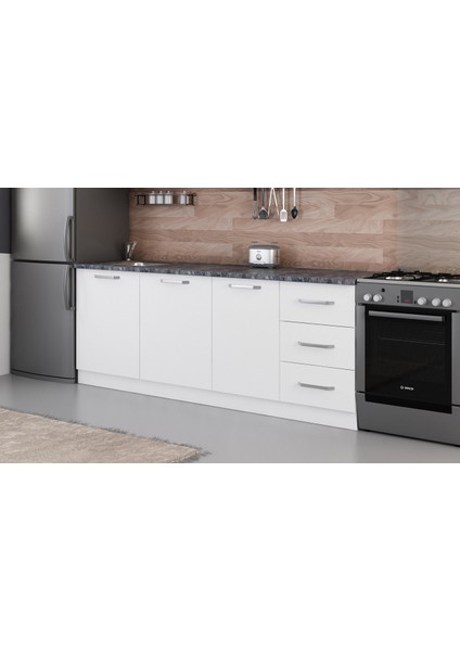 220 cm Mutfak Dolabı Beyaz 220-B1-ALT Modül modelleri