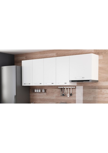220 cm Mutfak Dolabı Beyaz 220-B5-ÜST Modül