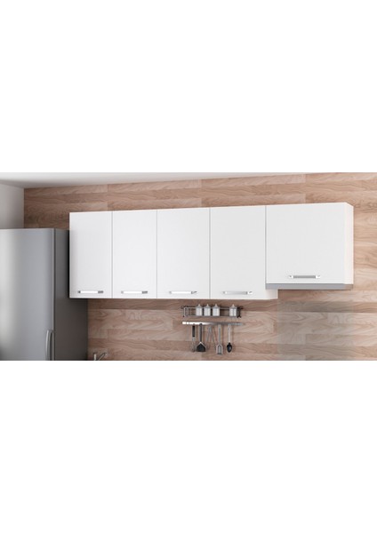 230 cm Mutfak Dolabı Beyaz 230-B7-ÜST Modül
