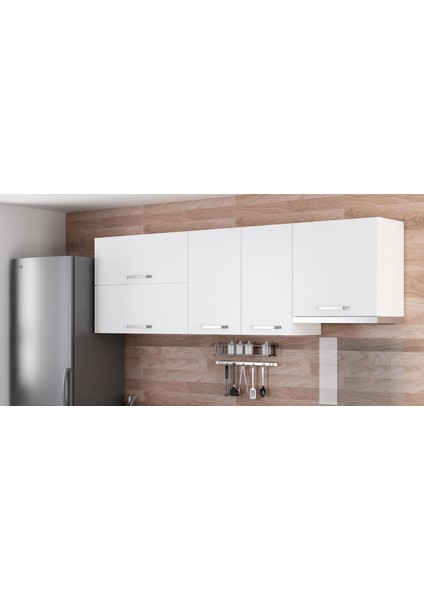 235 cm Mutfak Dolabı Beyaz 235-B7-ÜST Modül