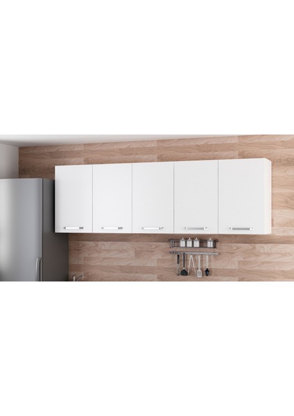 225 cm Mutfak Dolabı Beyaz 225-B2-ÜST Modül