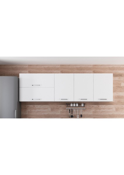 240 cm Mutfak Dolabı Beyaz 240-B2-ÜST Modül
