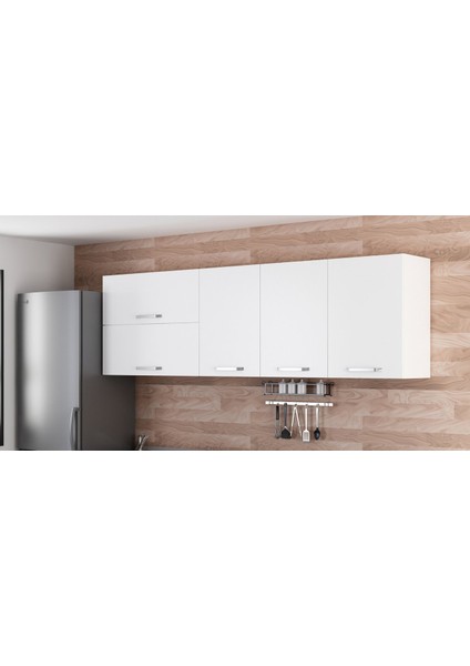 240 cm Mutfak Dolabı Beyaz 240-B2-ÜST Modül