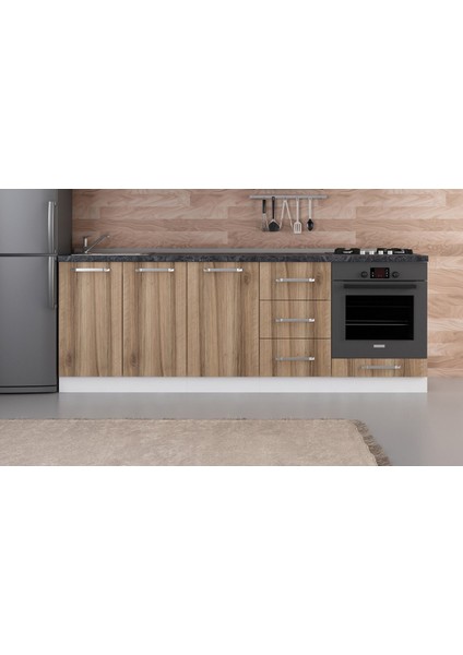 230 cm Mutfak Dolabı Beyaz Dore 230-D6-ALT Modül