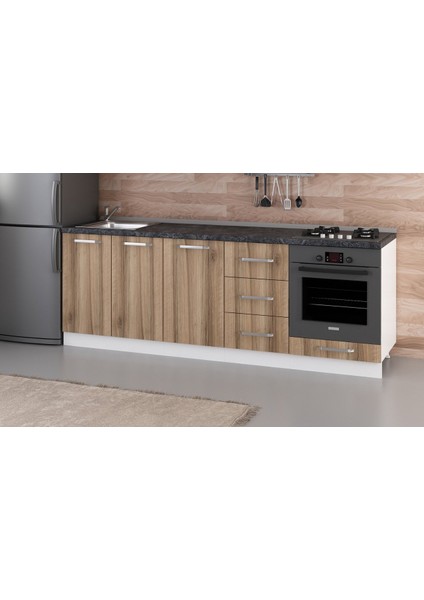 230 cm Mutfak Dolabı Beyaz Dore 230-D6-ALT Modül fiyatları