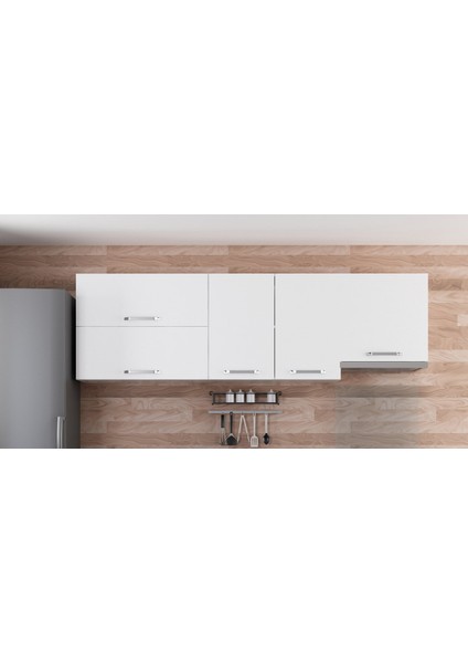 240 cm Mutfak Dolabı Beyaz 240-B5-ÜST Modül