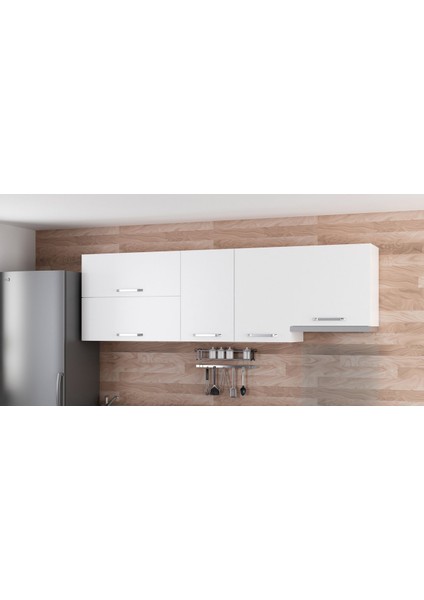 240 cm Mutfak Dolabı Beyaz 240-B5-ÜST Modül