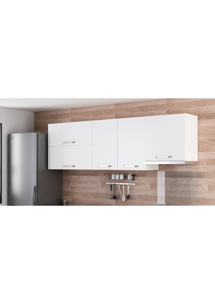 240 cm Mutfak Dolabı Beyaz 240-B5-ÜST Modül