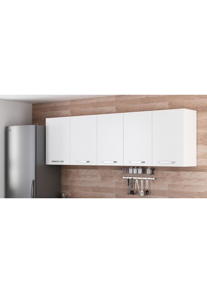 235 cm Mutfak Dolabı Beyaz 235-B1-ÜST Modül