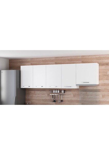 245 cm Mutfak Dolabı Beyaz 245-B8-ÜST Modül
