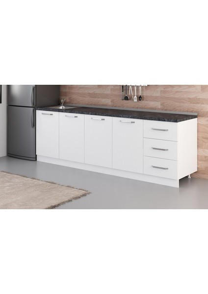 250 cm Mutfak Dolabı Beyaz 250-B2-ALT Modül