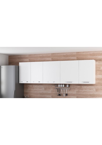 255 cm Mutfak Dolabı Beyaz 255-B1-ÜST Modül