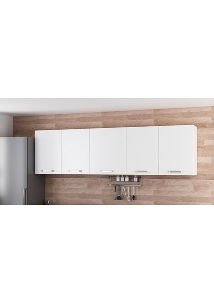 260 cm Mutfak Dolabı Beyaz 260-B2-ÜST Modül