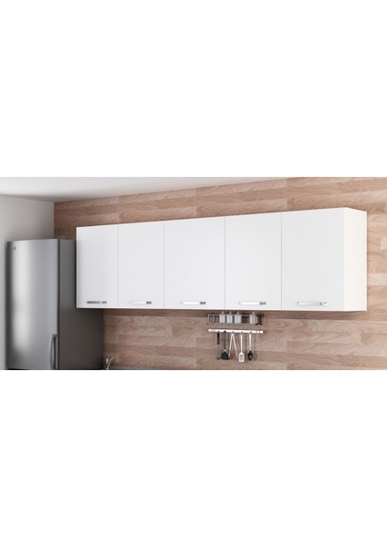 260 cm Mutfak Dolabı Beyaz 260-B2-ÜST Modül