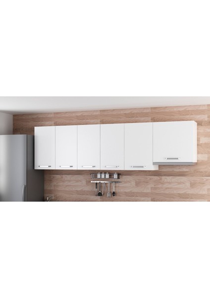 265 cm Mutfak Dolabı Beyaz 265-B5-ÜST Modül